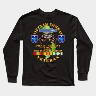 Vietnam Combat Vet - G Co 75th Infantry (Ranger) - 23rd ID SSI Long Sleeve T-Shirt